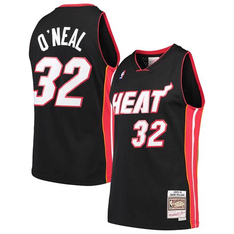 shaquille o'neal heat jersey